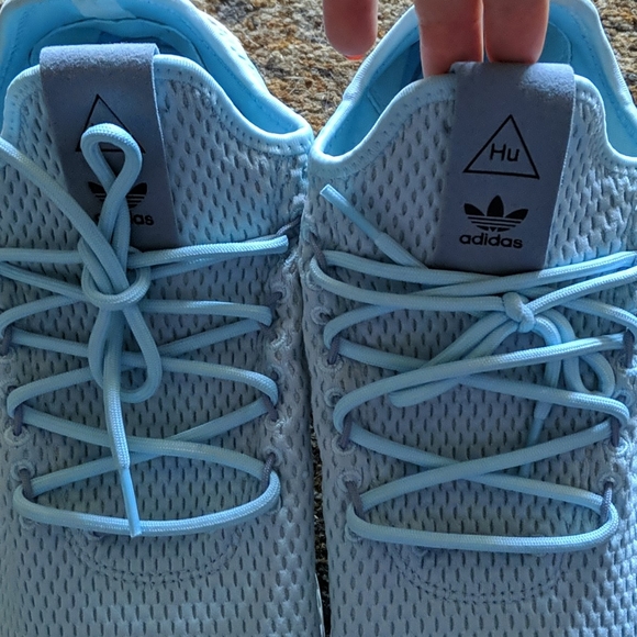 Icy Blue Pharrell Adidas Tennis HU - Picture 2 of 4